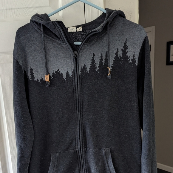 Tentree Juniper Silhouette Zip Up Hoodie Sz Md - Picture 1 of 4